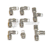 3 Port MAC Valve & Nickel Plated Push Lock Fitting Kit for Boosted Turbo vehicle