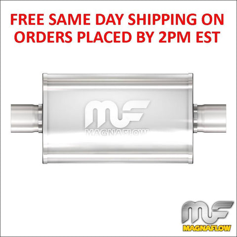 2.5" MagnaFlow Stainless Steel Muffler C/C -5x8 Oval 14" Body 12216 In Stock!