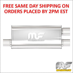 Magnaflow Stainless Steel Muffler 3" Inlet/2.5" Outlets 18" Body Length 12267