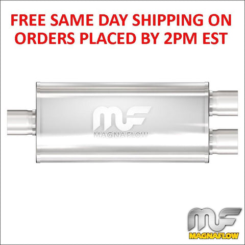 Magnaflow Stainless Steel Muffler 3" Inlet 2.5" Outlets 18" Body Length 12288