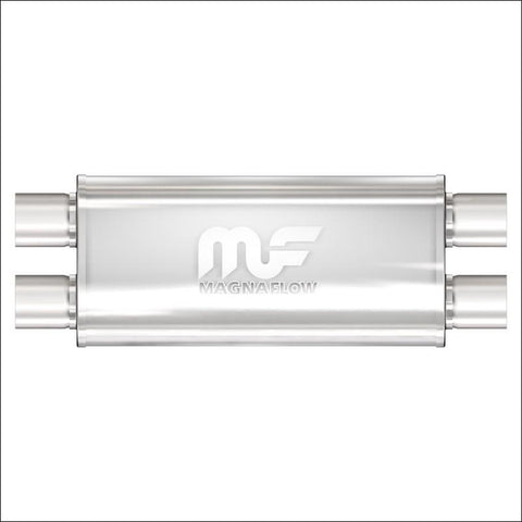 Magnaflow 5"x8" Oval Muffler, 2.5" Dual In/Out, 18" Body, 24" Length 12468