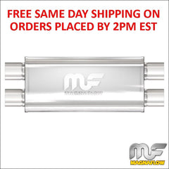 3" In/3" Out MagnaFlow Stainless Steel Universal Muffler 5x8 - 18" Body 12469