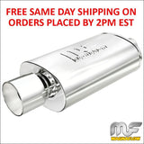 MagnaFlow UNIVERSAL Stainless Steel Muffler 14832 2.25" Inlet 4" Outlet